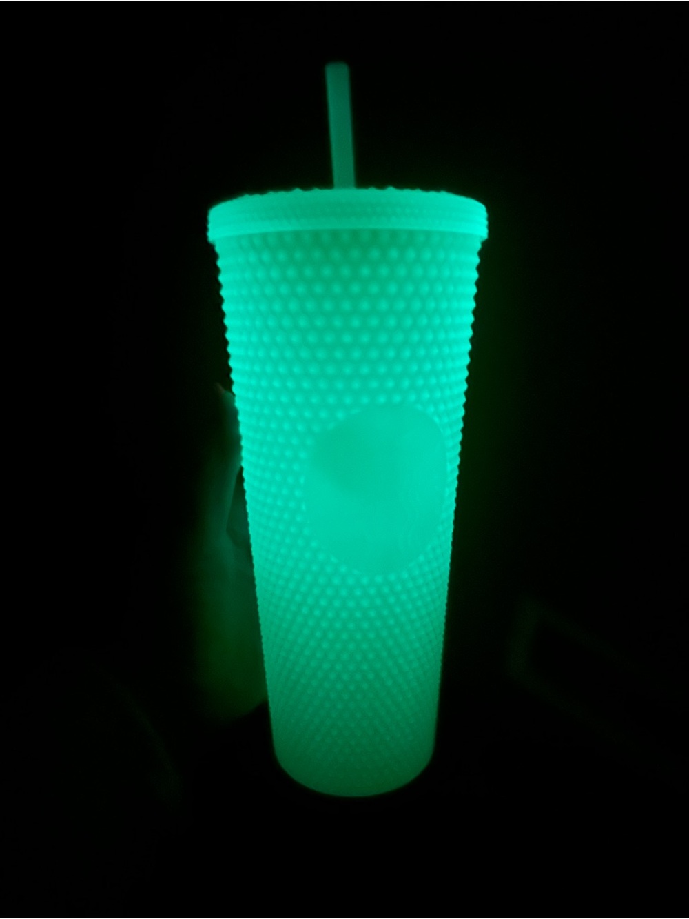 Starbucks‎ Halloween Lemongrass Studded Cup Glow In Dark Venti Cold Tumbler 24oz